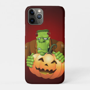 Capa Para iPhone 11 Pro Cartoon Frankenstein Monster com Pumpkin