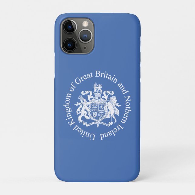 Capa Para iPhone 11 Pro CASACO de armas do Reino Unido (Verso)
