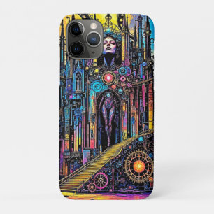 Capa Para iPhone 11 Pro Catedral Mística Steampunk