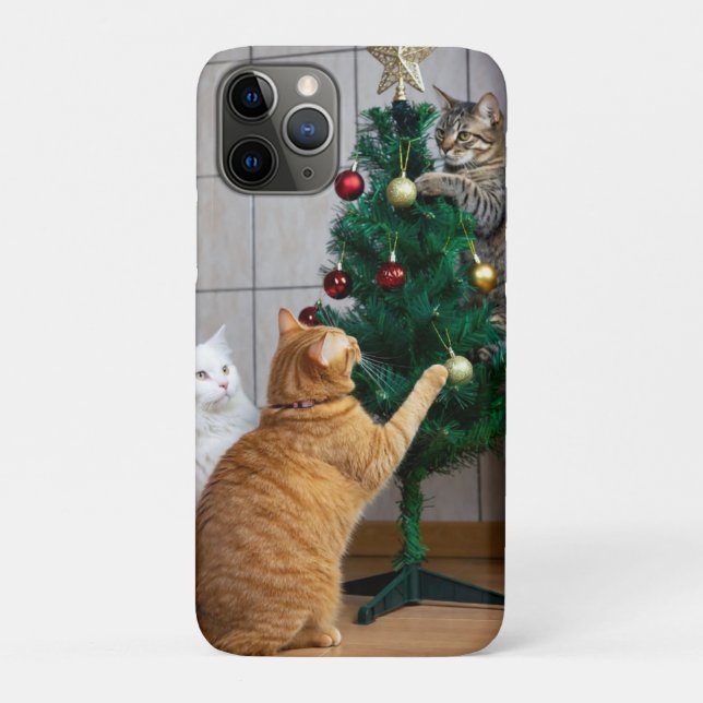 Capa Para iPhone 11 Pro Cats Ornate Tree, Image , Customize,  (Verso)