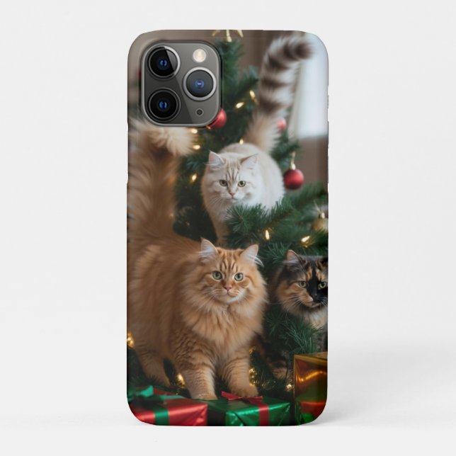 Capa Para iPhone 11 Pro Cats Ornate Tree, Image , Customize,  (Verso)