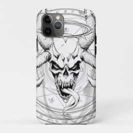 Capa Para iPhone 11 Pro Caveira Divina de Cana-de-Cana Branco da Morte