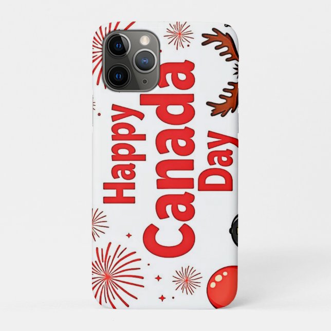 Capa Para iPhone 11 Pro Celebrar a alegria do Canadá (Verso)