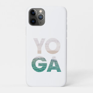 Capa Para iPhone 11 Pro Cena de Praia de Yoga