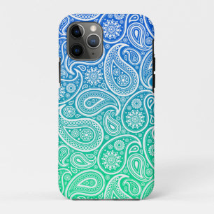 Capa Para iPhone 11 Pro Cenário branco verde a azul