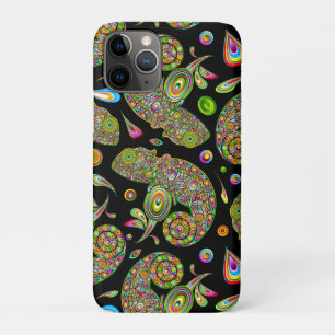 Capa Para iPhone 11 Pro Chameleon Psychedelic Fantasy