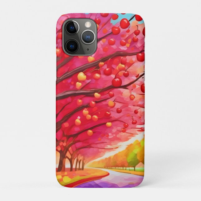 Capa Para iPhone 11 Pro Cherry Tree Lane (Verso)