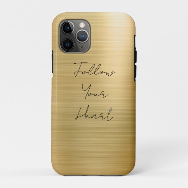 Capa Para iPhone 11 Pro Chic Glam Dourado (Verso)