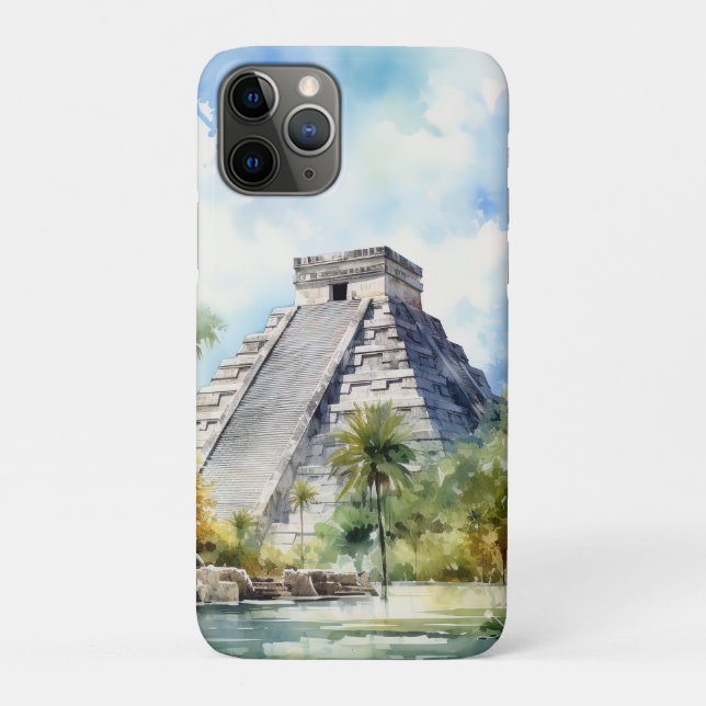 Capa Para iPhone 11 Pro Chichen Itza (Verso)