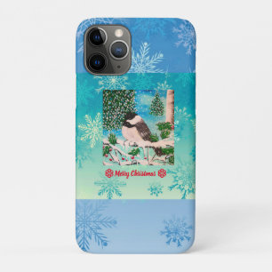 Capa Para iPhone 11 Pro Chickadee Chatter Natal