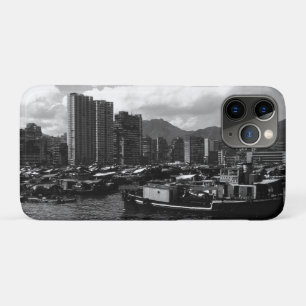 Capa Para iPhone 11 Pro China antiga Hong Kong casas-barco rio