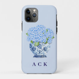 Capa Para iPhone 11 Pro Chinoiserie Hortênsias Azuis de Nantucket