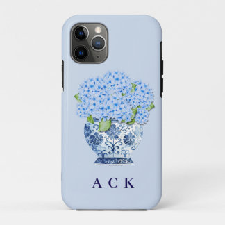 Capa Para iPhone 11 Pro Chinoiserie Hortênsias Azuis de Nantucket