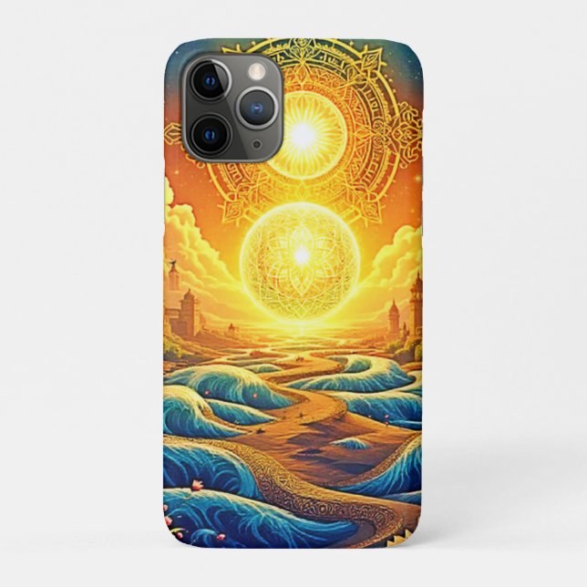 Capa Para iPhone 11 Pro Cidade espiritual fantasia (Verso)