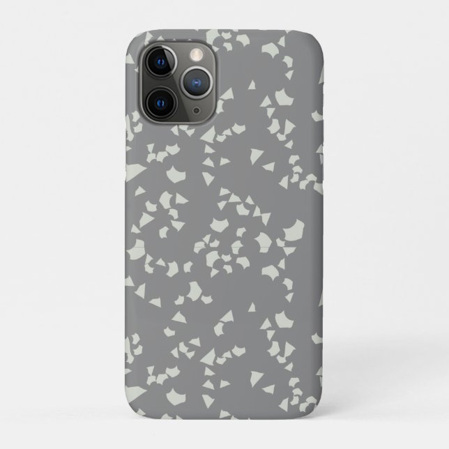Capa Para iPhone 11 Pro Cinza terrazzo Mínimo moderno (Verso)