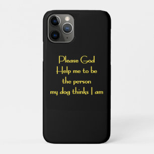 Capa Para iPhone 11 Pro Citação Divertida Inspirada na Devoção de um Cão