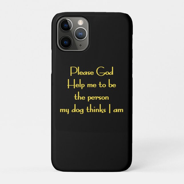 Capa Para iPhone 11 Pro Citação Divertida Inspirada na Devoção de um Cão (Verso)