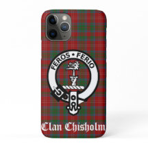 Clan Chisholm Crest Crachá & Tartan