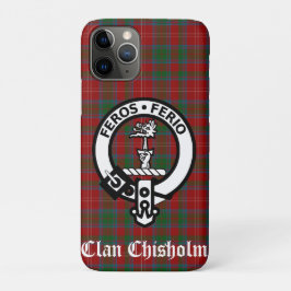Capa Para iPhone 11 Pro Clan Chisholm Crest Crachá & Tartan