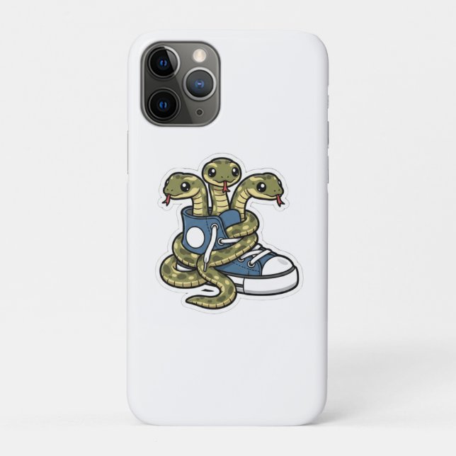 Capa Para iPhone 11 Pro Cobras nos sapatos (Verso)