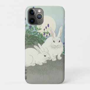 Capa Para iPhone 11 Pro Coelhos da Lua Cheia por Ohara Koson Impressão jap