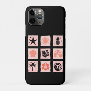 Capa Para iPhone 11 Pro Colagem de selos naturais