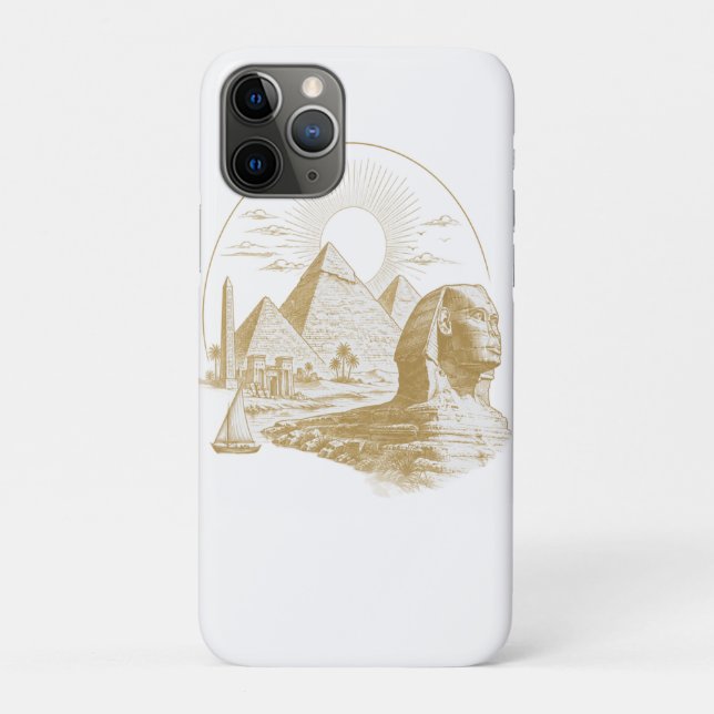 Capa Para iPhone 11 Pro Coleção do Antigo Egito (Verso)