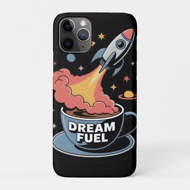 Capa Para iPhone 11 Pro Combustível de Sonho Gráfico: Foguete Lançando do  (Verso)
