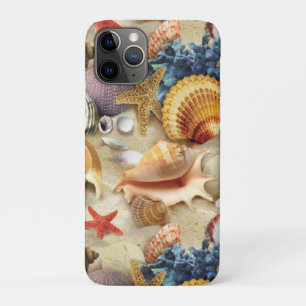 Capa Para iPhone 11 Pro Conchas marítimas na praia