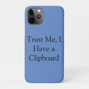 Capa Para iPhone 11 Pro Confie em Mim, Tenho uma Prancheta