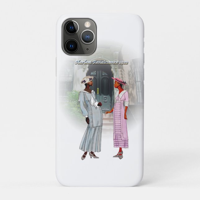 Capa Para iPhone 11 Pro Conversa do Renascimento do Harlem – Aquarela de 1 (Verso)