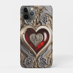 Capa Para iPhone 11 Pro Coração Steampunk - Amor Mecânico insípido