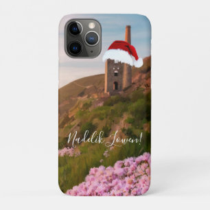 Capa Para iPhone 11 Pro Cornish Christmas Wheal Coates com Santa Hat