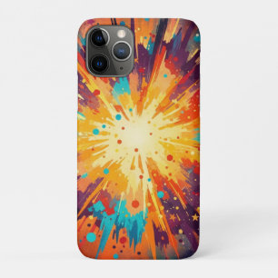 Capa Para iPhone 11 Pro Cosmic Burst Abstract Splatter Art