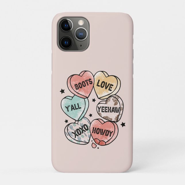 Capa Para iPhone 11 Pro Cowboy e Cowgirl Love | Ocidental (Verso)