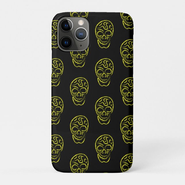Capa Para iPhone 11 Pro Crânio de Halloween (Verso)