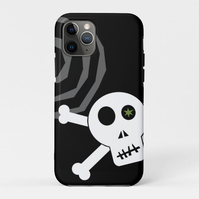 Capa Para iPhone 11 Pro Crânio Espiral (Verso)
