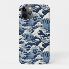 Capa Para iPhone 11 Pro Crestas Epheméricas: Ondas Hokusai Reimaginadas