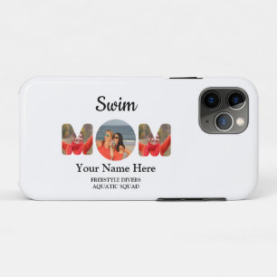 Capa Para iPhone 11 Pro Crie sua própria mãe esportiva foto colagem nataçã