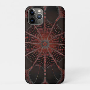 Capa Para iPhone 11 Pro Crimson Web: Dança Fractal com a aranha Redback