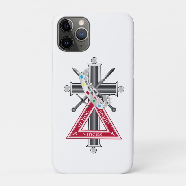 Capa Para iPhone 11 Pro Cruzamento freemasônico (Verso)