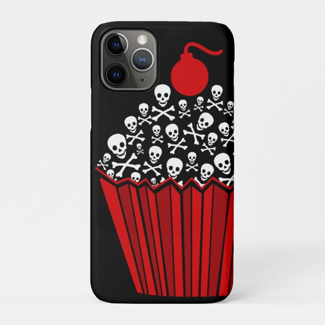 Capa Para iPhone 11 Pro Cupcake do crânio (Verso)