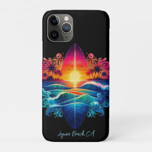 Capa Para iPhone 11 Pro Curvas de surfe solares-