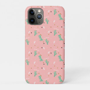 Capa Para iPhone 11 Pro Cute Dino e Cactus