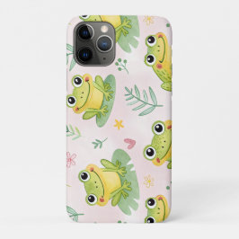Capa Para iPhone 11 Pro Cute frogs Pattern