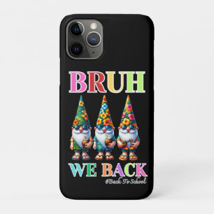 Capa Para iPhone 11 Pro Cute Gnome Bruh Nós estamos de volta à escola