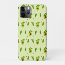 Capa Para iPhone 11 Pro Cute kawaii avocado em verde