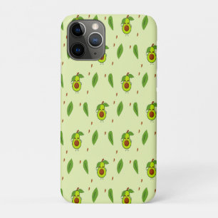 Capa Para iPhone 11 Pro Cute kawaii avocado em verde