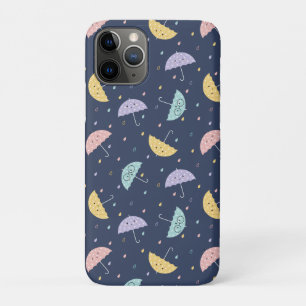 Capa Para iPhone 11 Pro Cute Kawaii Umbrella Pattern
