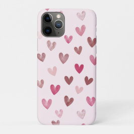 Capa Para iPhone 11 Pro Cute Pink Heart Pattern – Romantic &Stylish Design